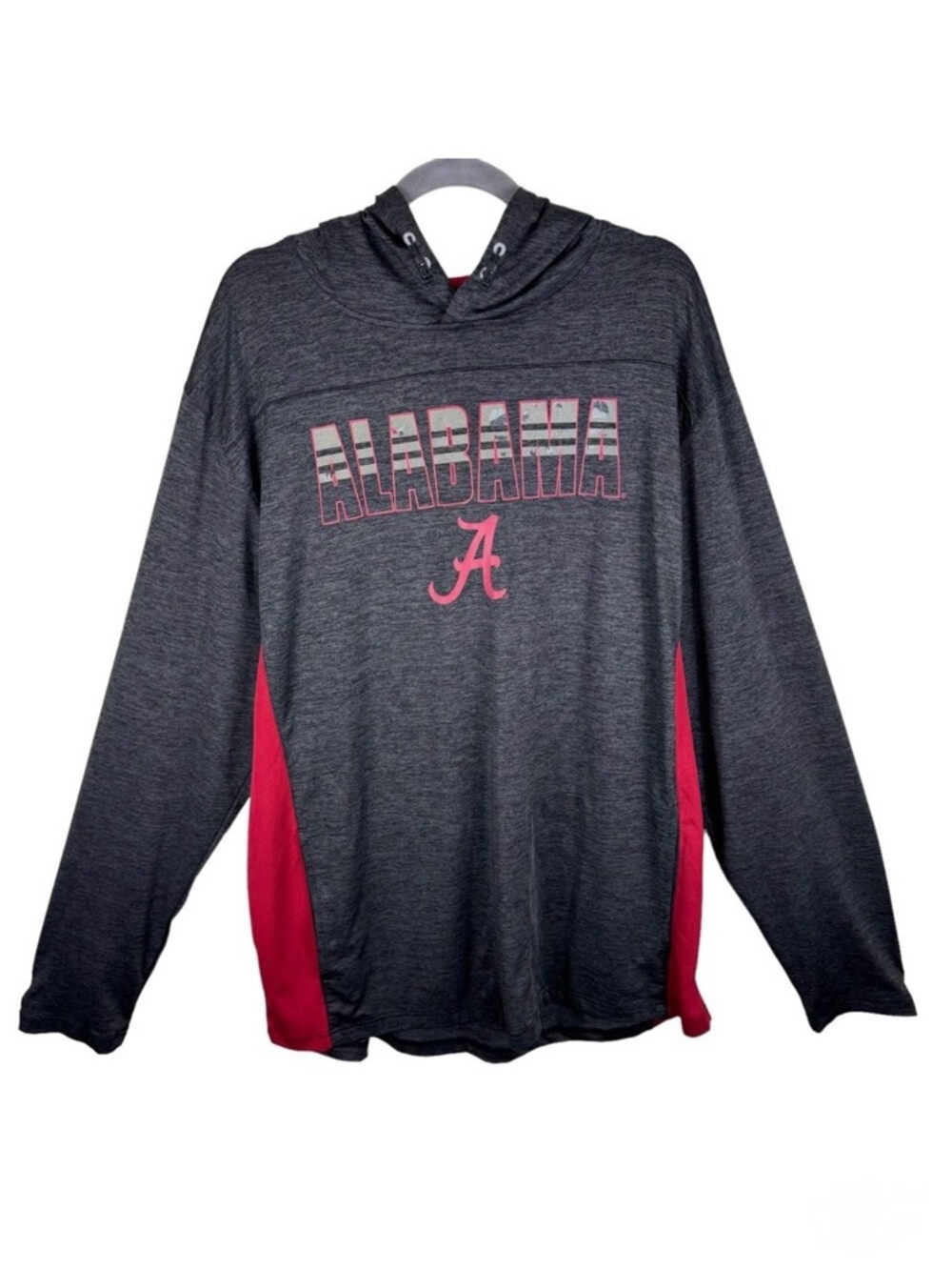 Stadium Athletics Crimson Tide Alabama Hooded Lightweight Pullover Shirt Men XXL